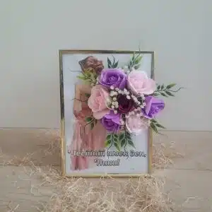 Персонализирана рамка за снимки - златна